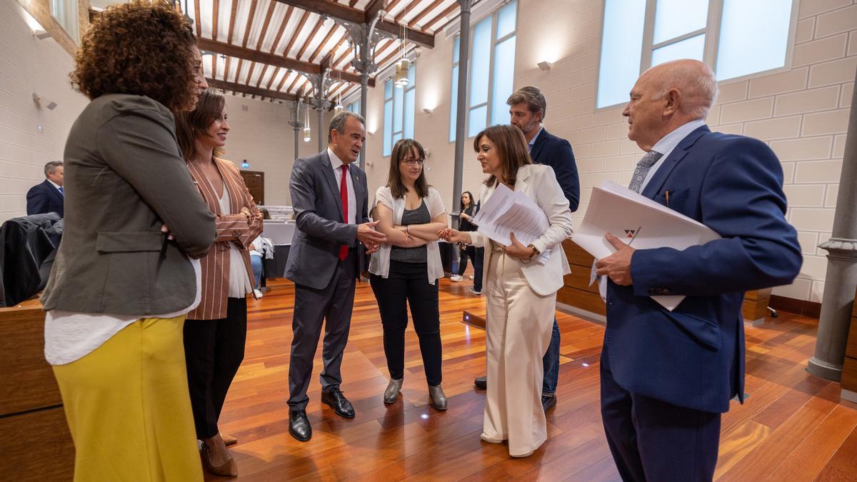 Momentos previos al pleno