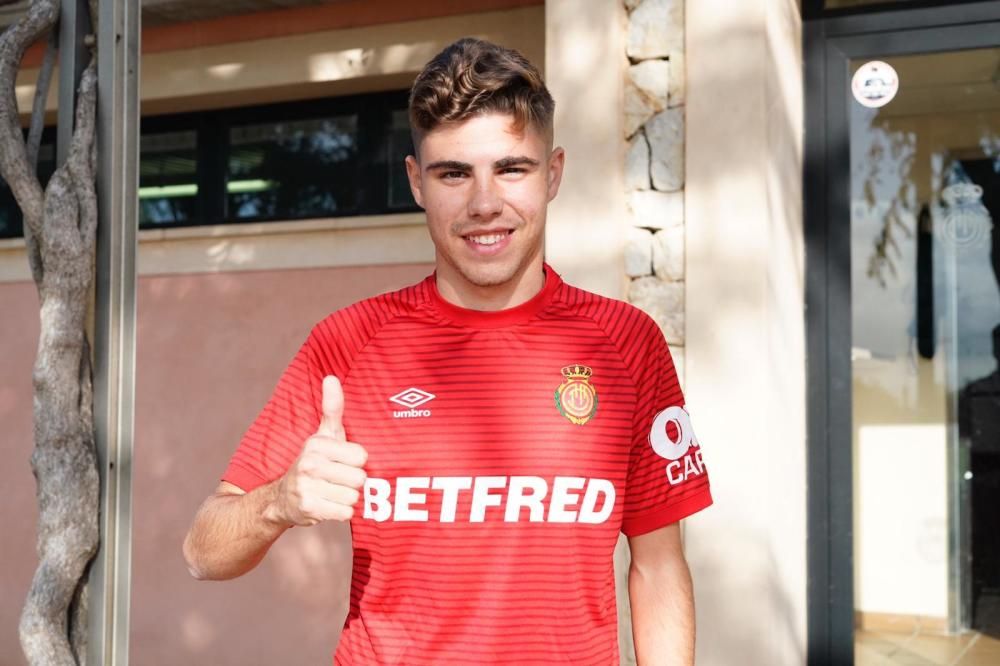 Primer entrenamiento de Pozo con el Mallorca