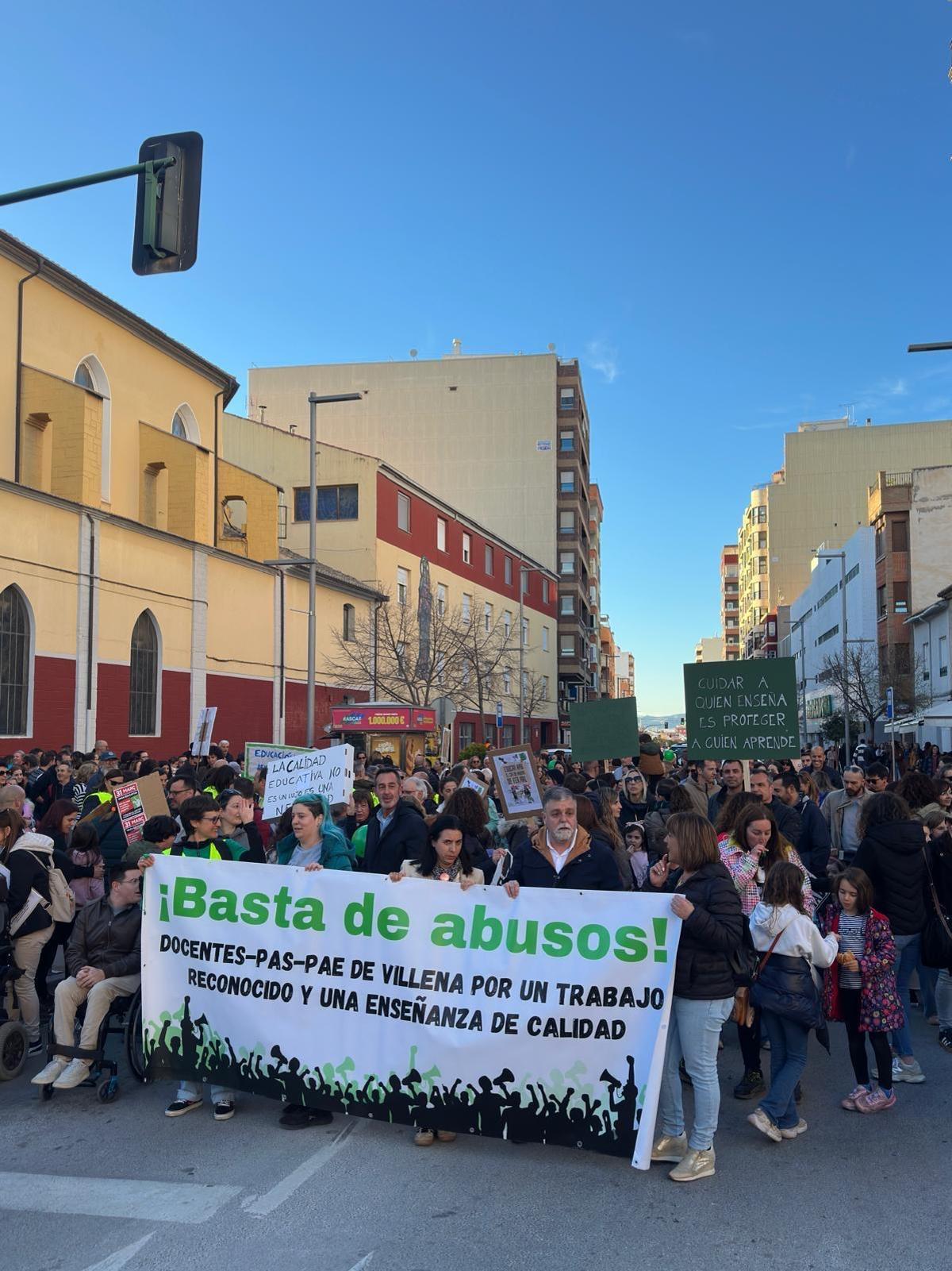 Movilización en Villena