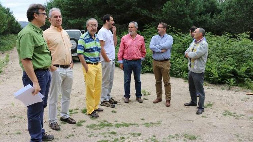 Visita a la comunidad de montes de Petán, en A Cañiza. // D.P.