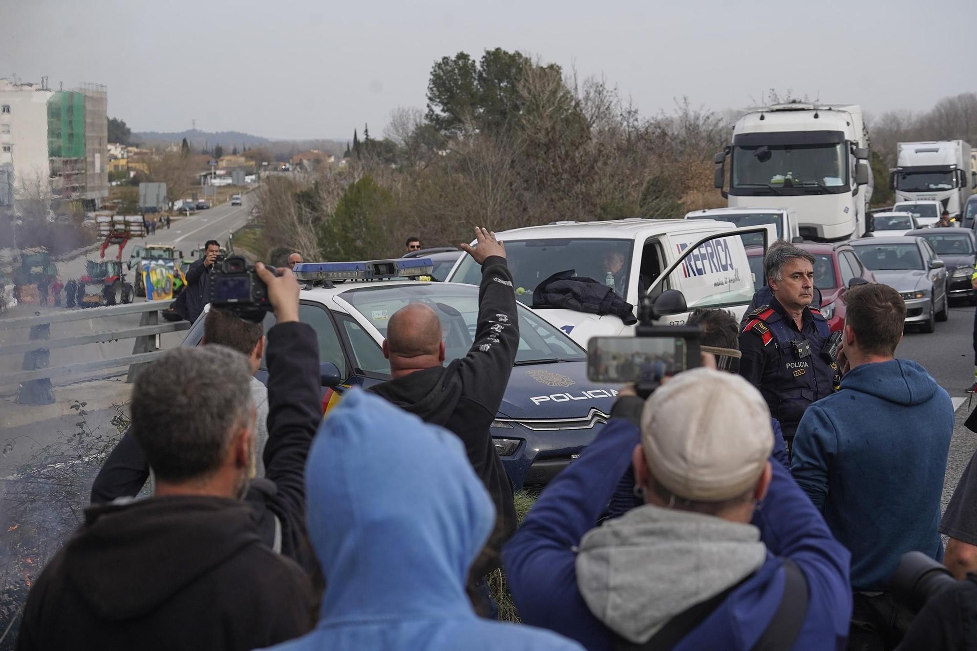 Protesta de la pagesia a Girona