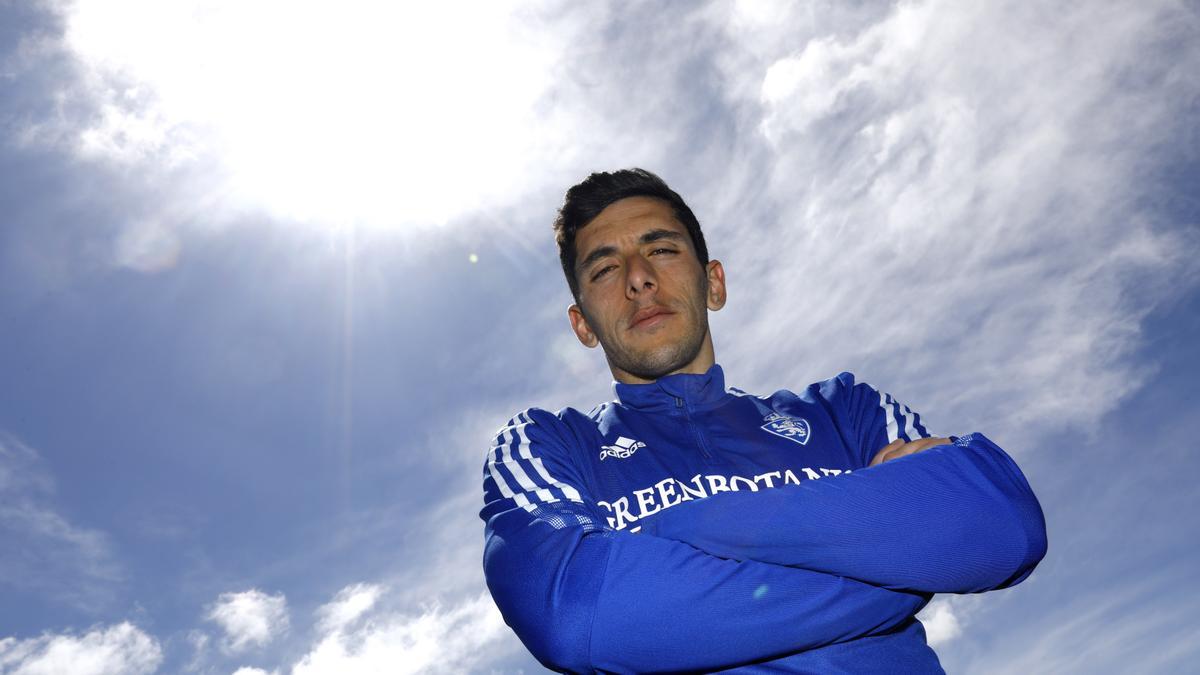 Fran Gámez, antes de un entrenamiento en la Ciudad Deportiva.