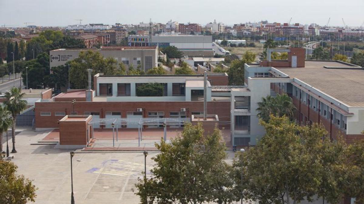 Vista de un instituto de Sagunt.
