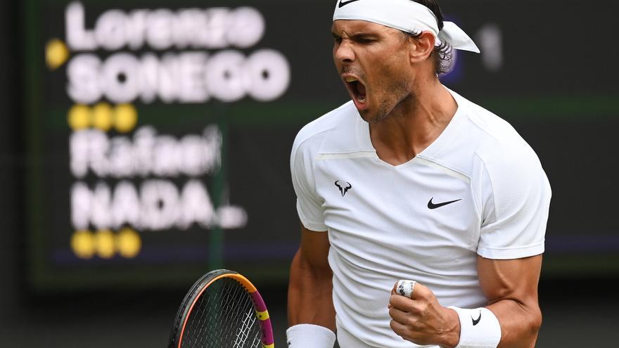 Wimbledon | Lorenzo Sonego - Rafa Nadal, en imágenes