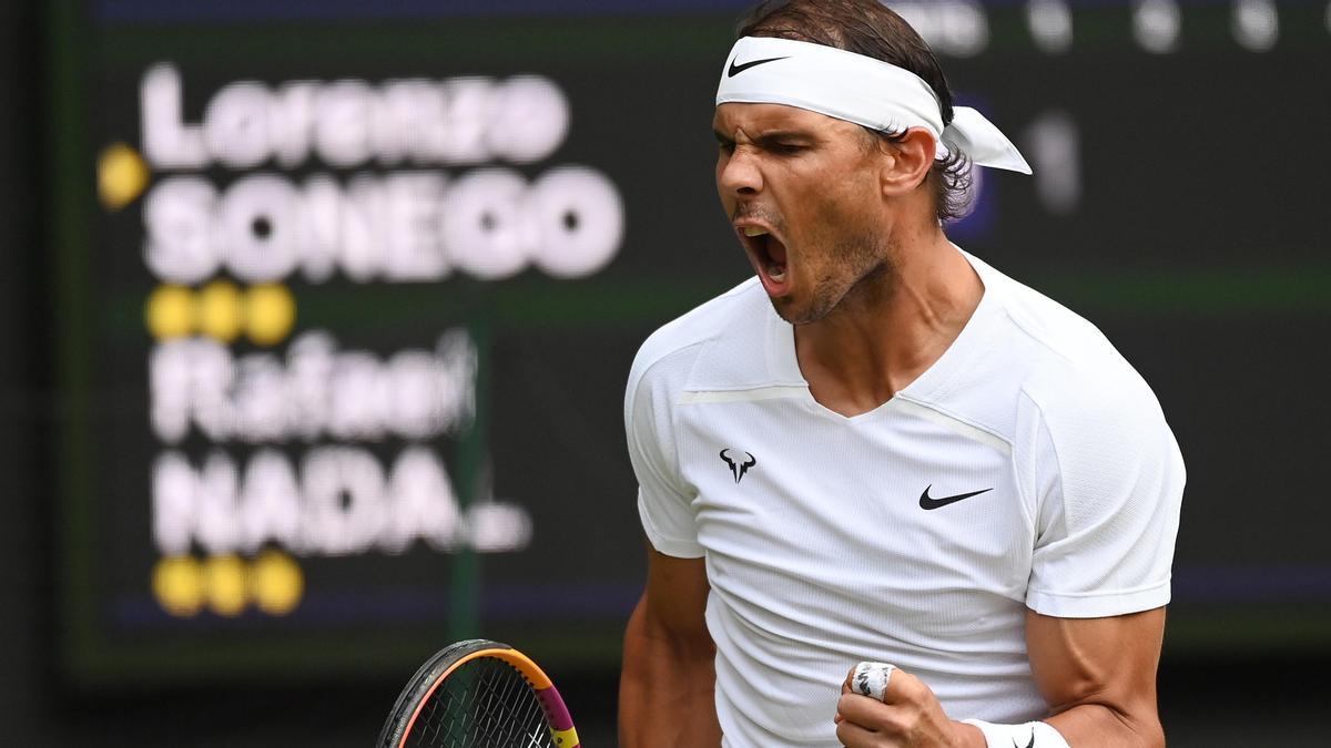 Wimbledon | Lorenzo Sonego - Rafa Nadal, en imágenes