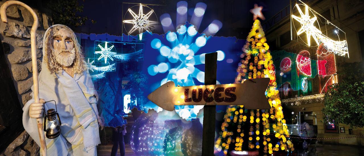 Luces y adornos navideños, un clásico del puente de diciembre.