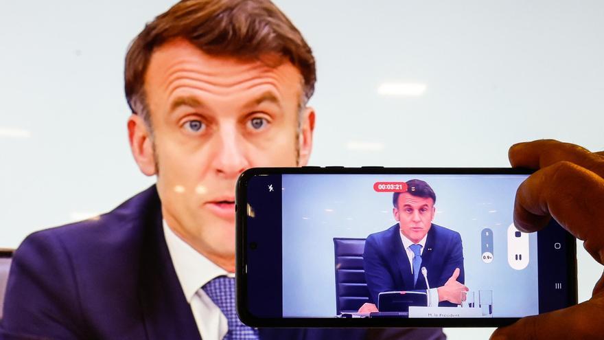 &quot;Estamos entrando en una nueva era&quot;, Macron advierte del riesgo de una guerra más allá de Ucrania