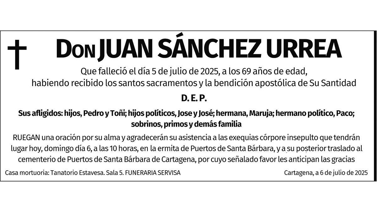 D. Juan Sánchez Urrea