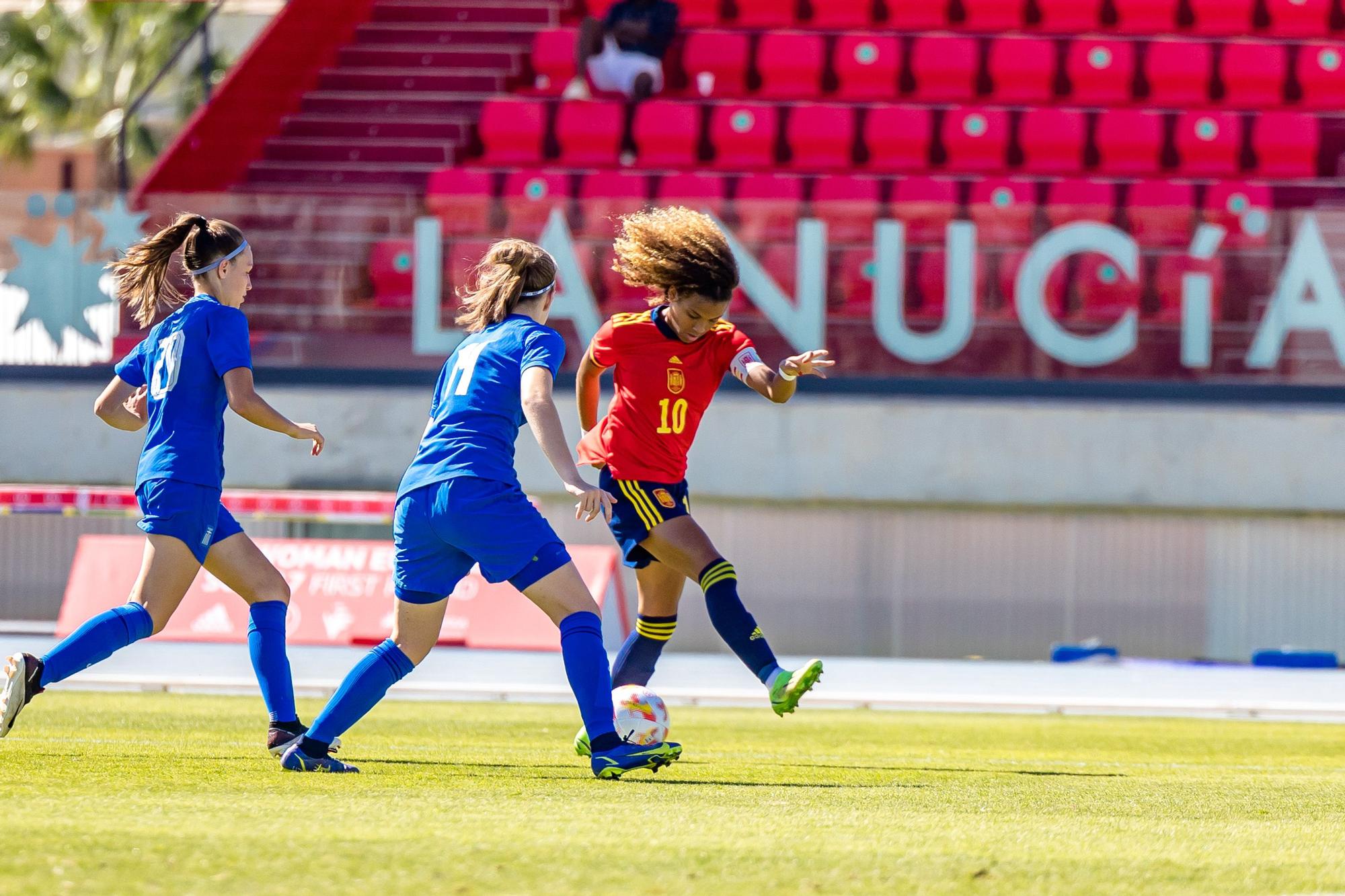 España sub 17 golea a Grecia en La Nucía. Torneo UEFA clasificatorio Eurocopa 2023