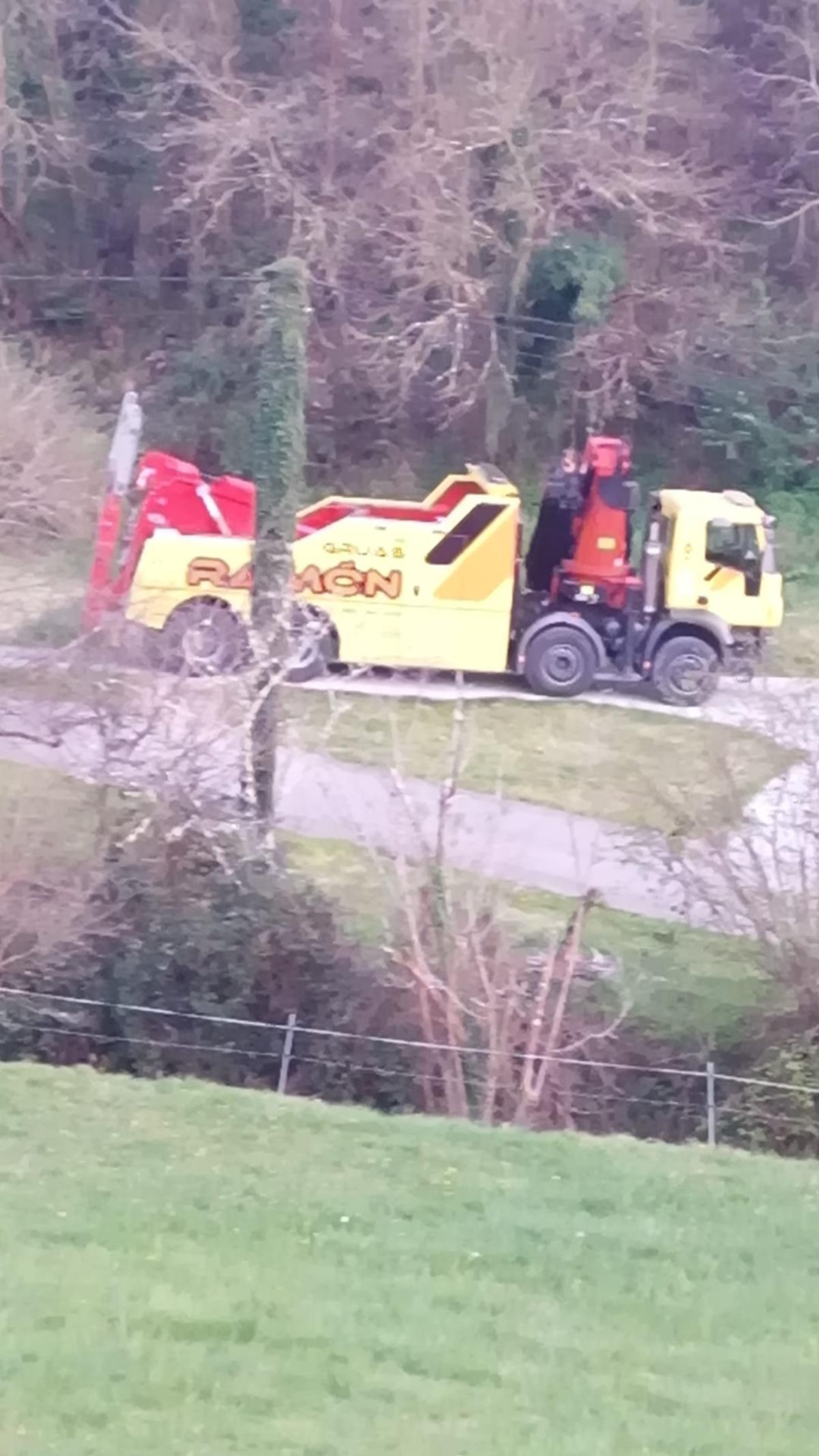 El camión  atrapado