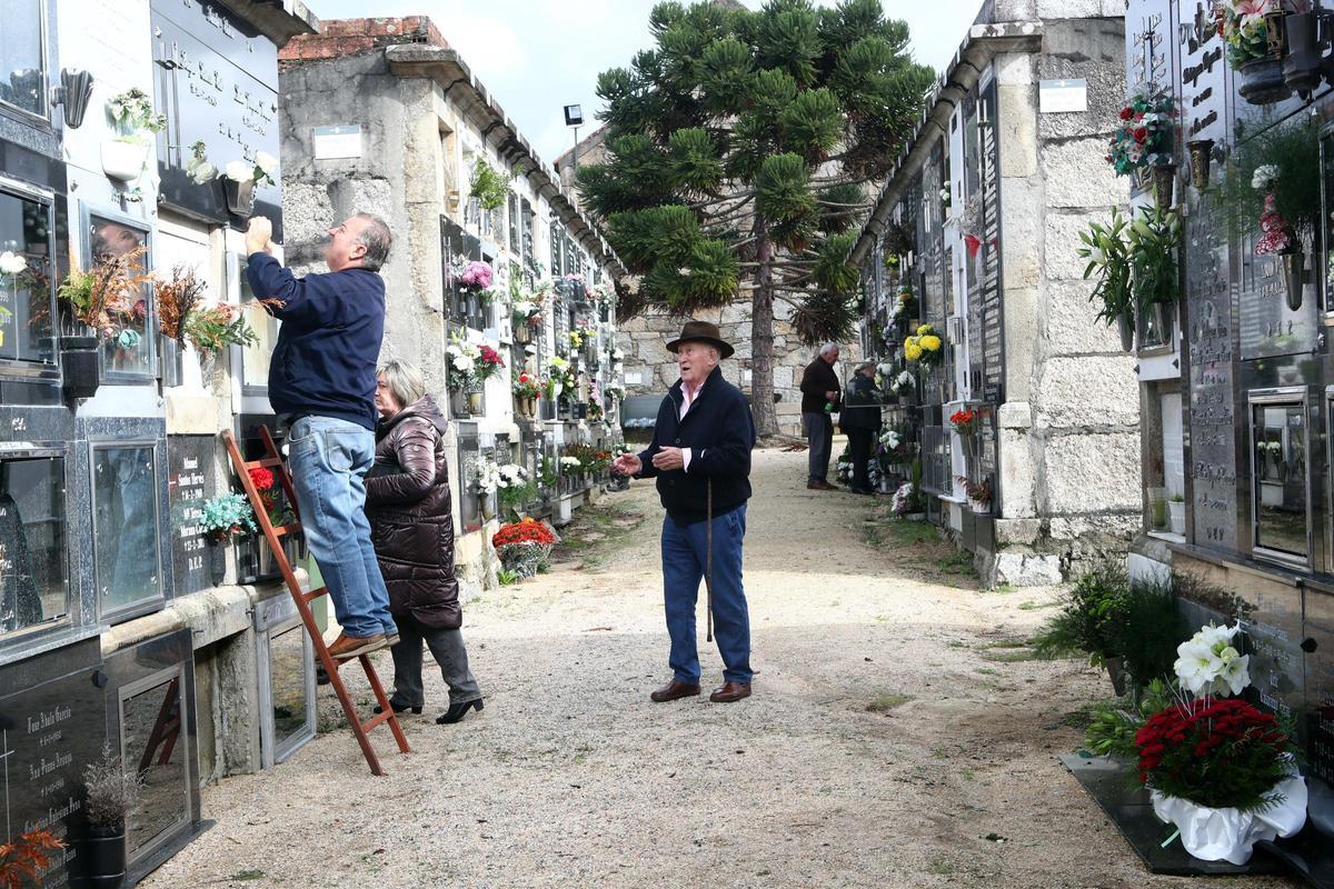 El cementerio de Rubiáns.