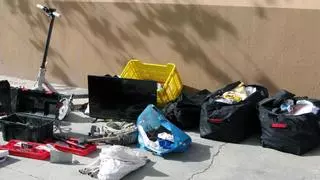 Sorprendido en su hotel con 60 objetos robados de los coches que reventó en San Pedro del Pinatar