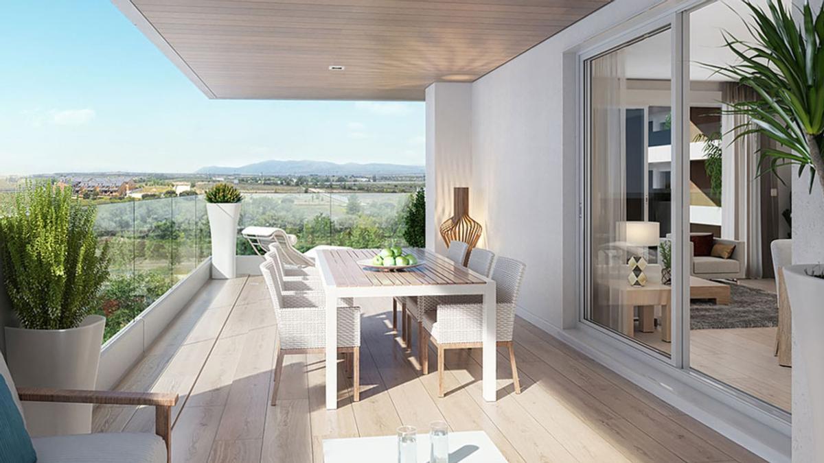 Piso con terraza en Madrid