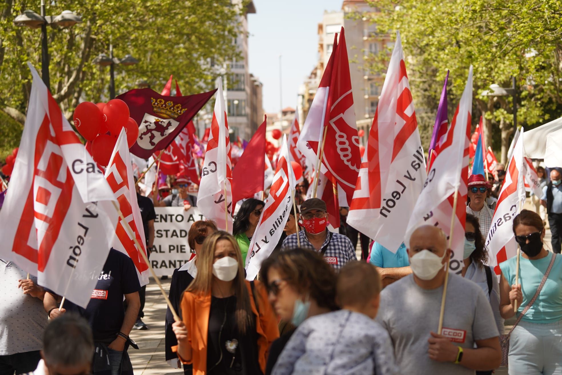 GALERÍA | La manifestación del 1 de mayo en Zamora, en imágenes