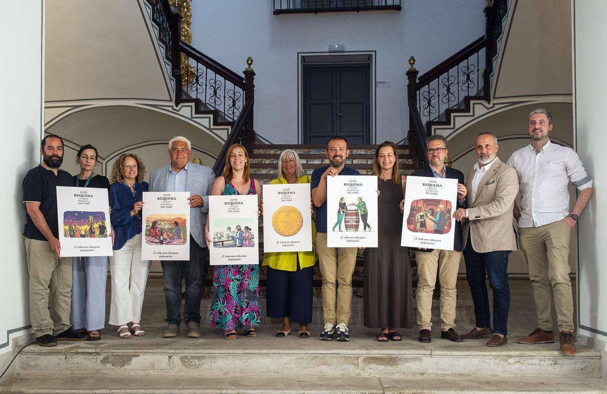 La Diputación de Valencia acoge la presentación de la imagen de Requena como Ciudad Española del Vino 2026.