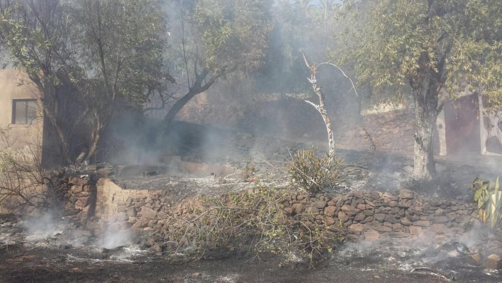 Incendio en El Morisco, Santa Lucía