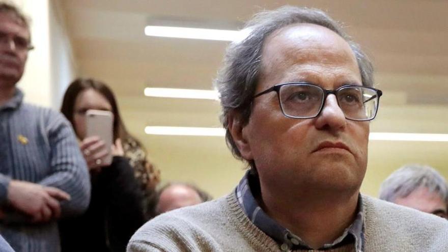 Quim Torra finaliza el ayuno de 48 horas.