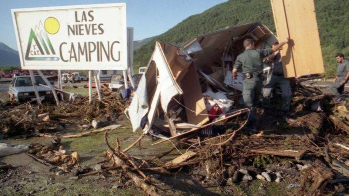 Imagen tomada el 8 de agosto de 1996, al día siguiente de la tragedia.
