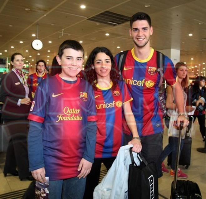 Los aficionados del Barça, rumbo a Valencia