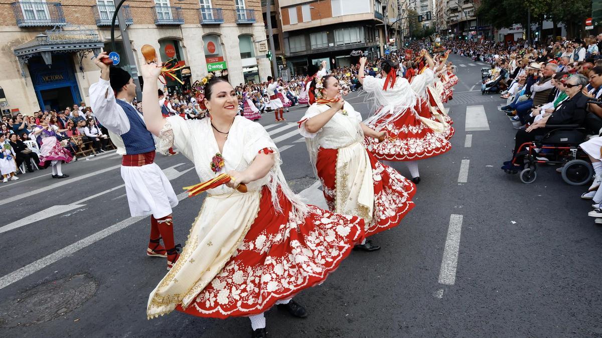 Un momento del desfile del Bando de la Huerta de Murcia 2024