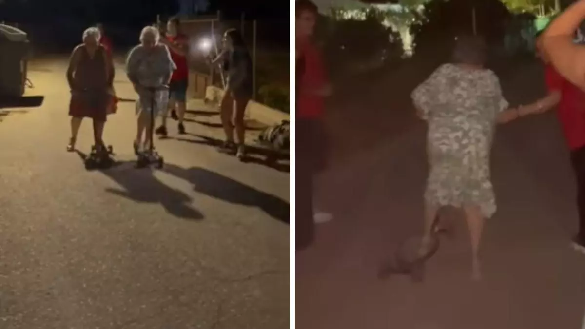 Dos abuelas de Murcia compiten en una carrera de patinetes, lo graban y lo suben a redes sociales: "Da gusto verlas disfrutar"