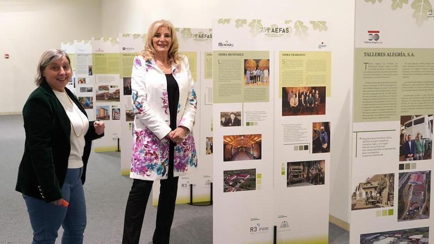 Una exposición repasa en Pola de Siero la historia de la Asociación de la Empresa Familiar Asturiana, que suma ya 240 compañías