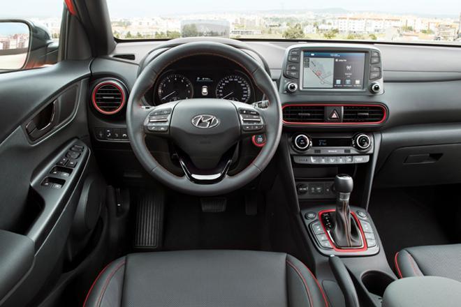 El interior del Hyundai Kona