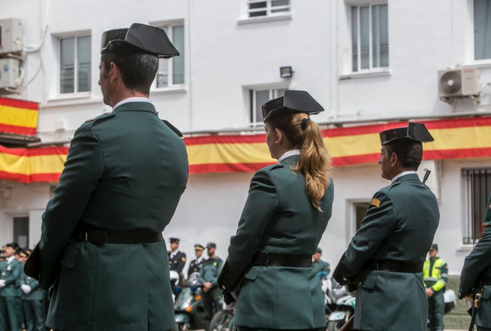 Un momento de la celebración del 173 aniversario de la Guardia Civil.