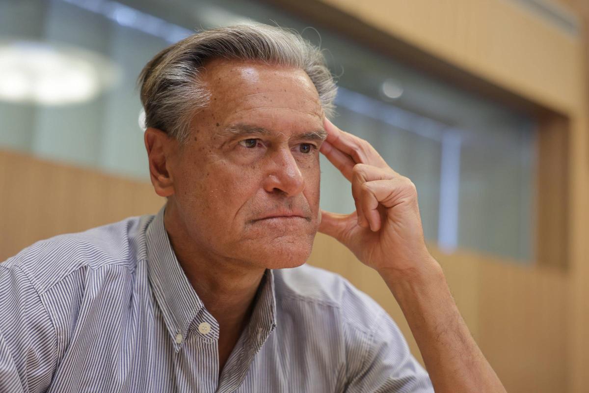 El eurodiputado socialista Juan Fernando López Aguilar, durante la entrevista para este diario.
