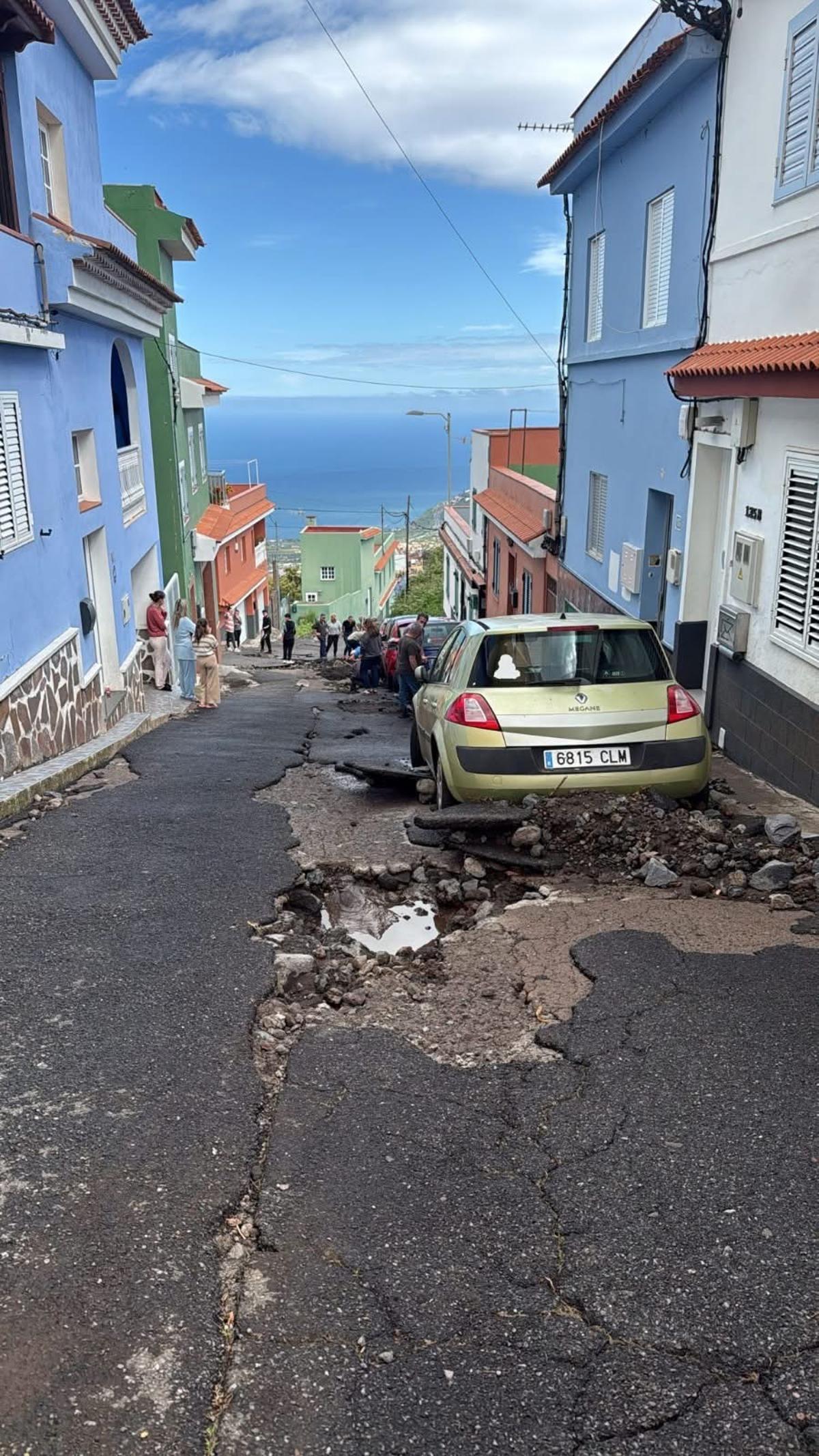 Daños ocasionados por la borrasca Therese en La Orotava
