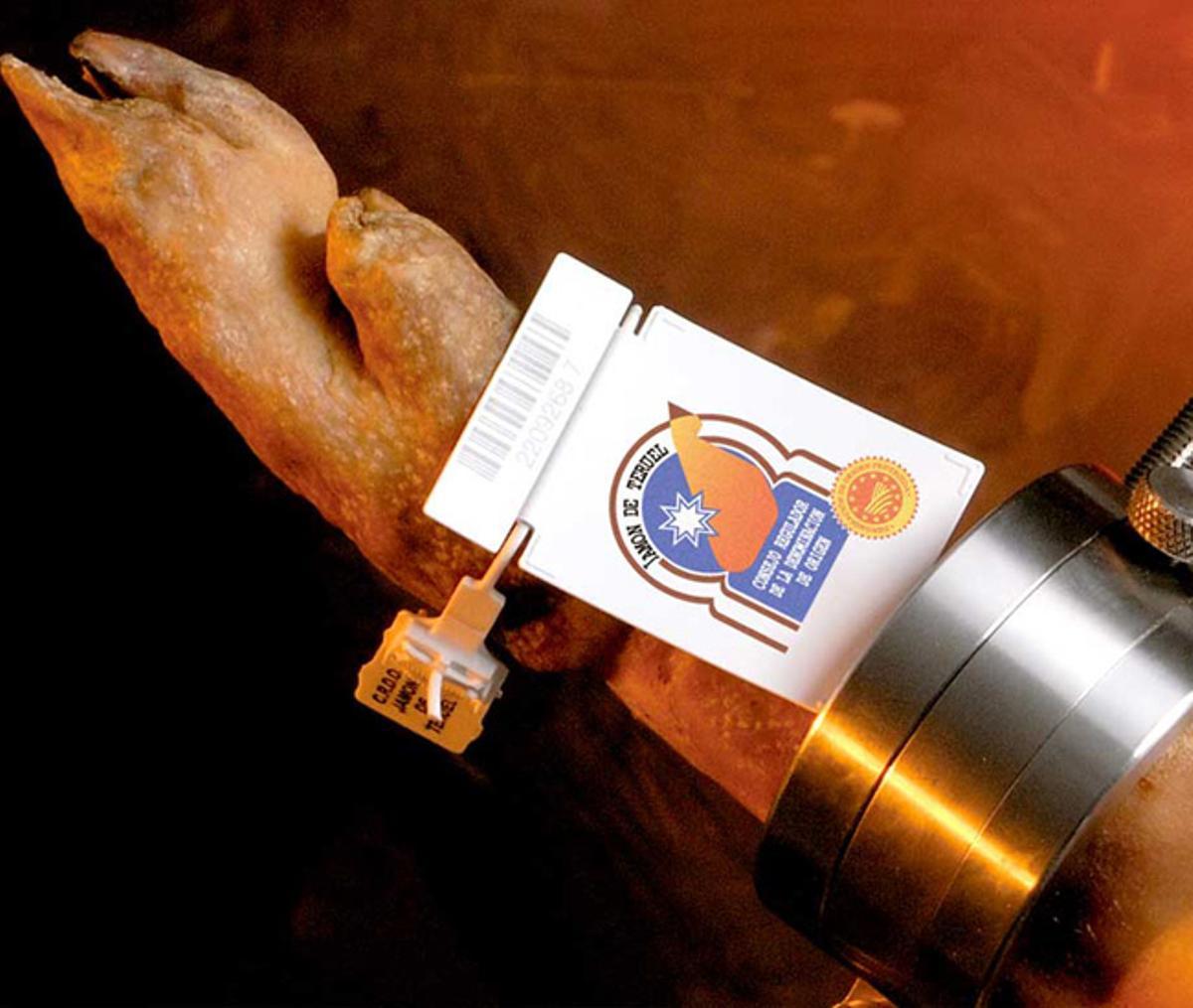 Imagen de archivo de un jamón de Teruel.