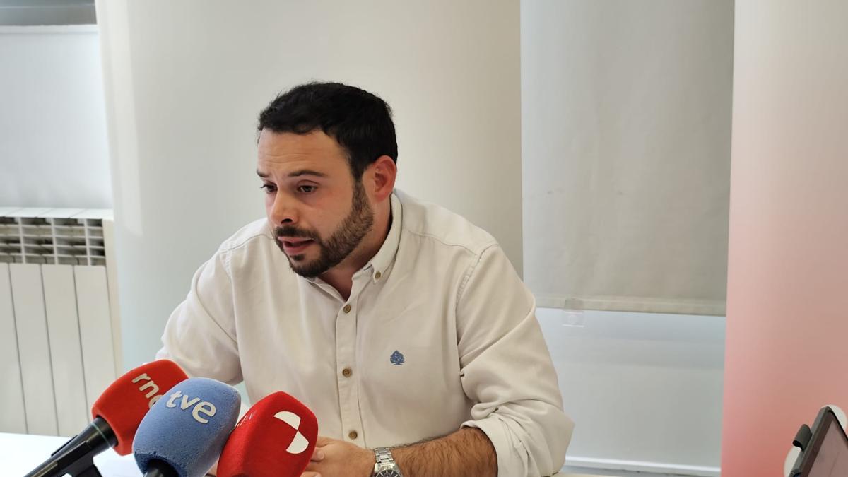 Eloy Tomé, durante la rueda de prensa.
