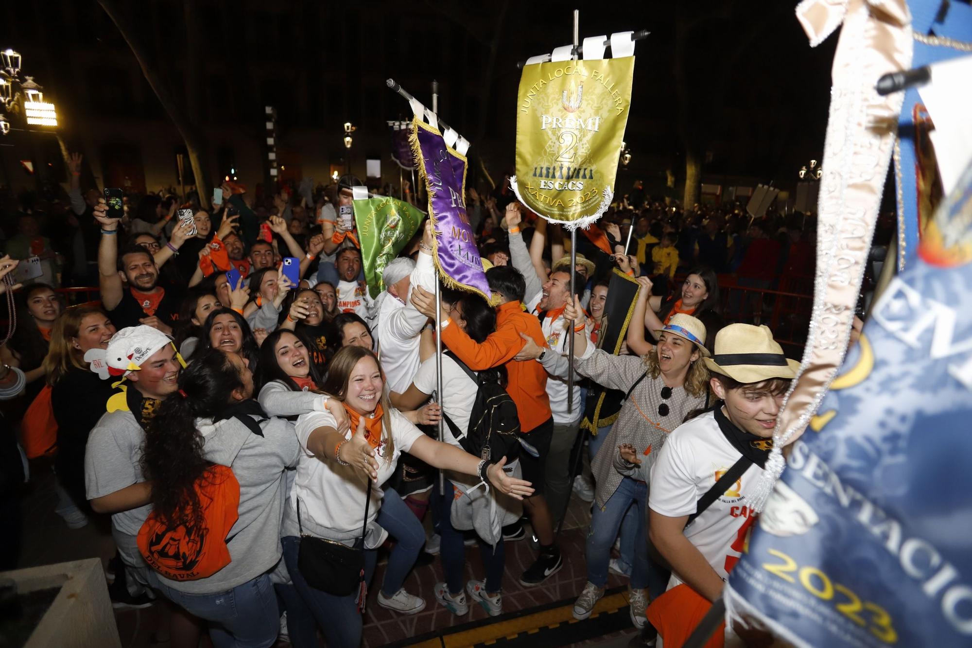 Así se han festejado los grandes premios en las Fallas de Xàtiva