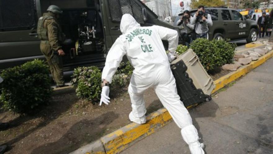 Catorce heridos en un atentado en Santiago de Chile