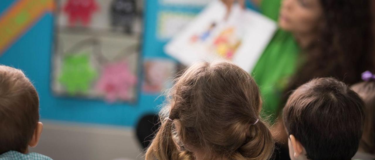 Alumnos en una escuela infantil de Tenerife.