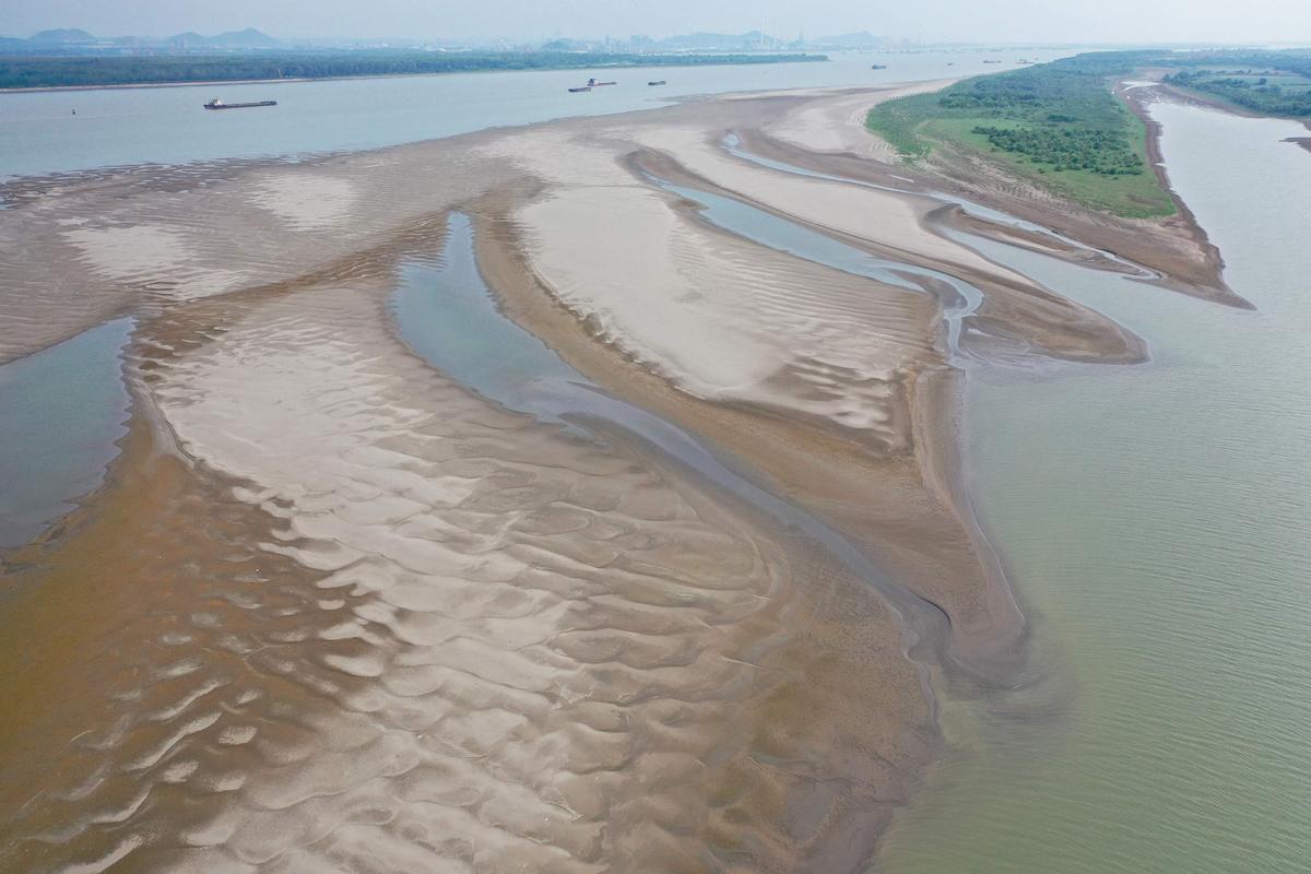 Sequía histórica en el río Yangtze, en China