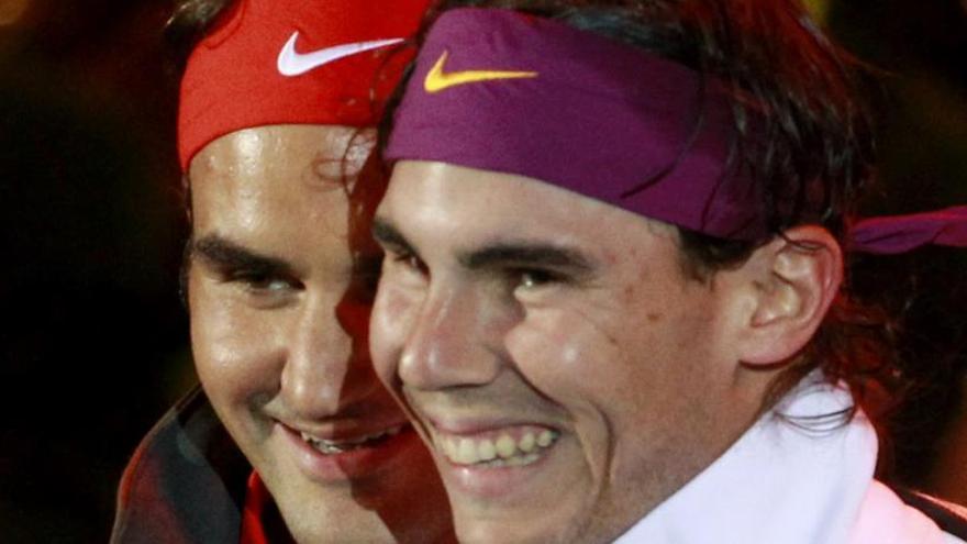 Nadal y Federer en una imagen de 2010.