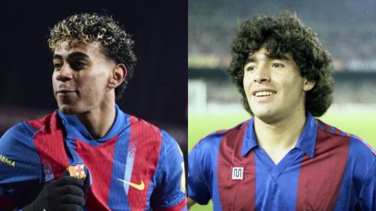 Lamine Yamal y Diego Aramando Maradona