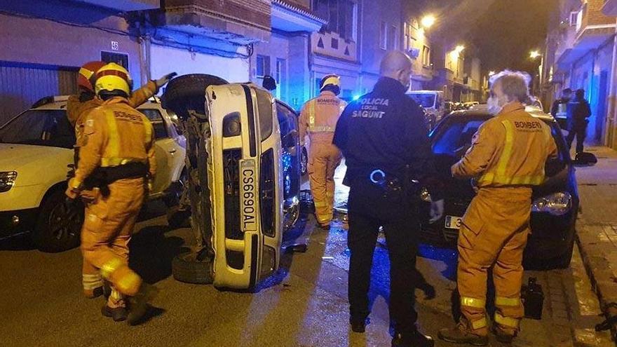 Estado en que quedó el coche.