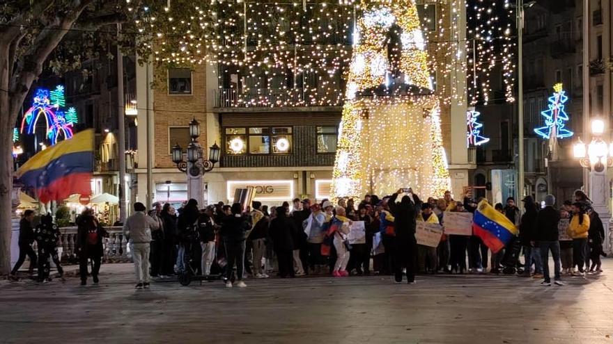 Final de la concentració, a la Rambla.