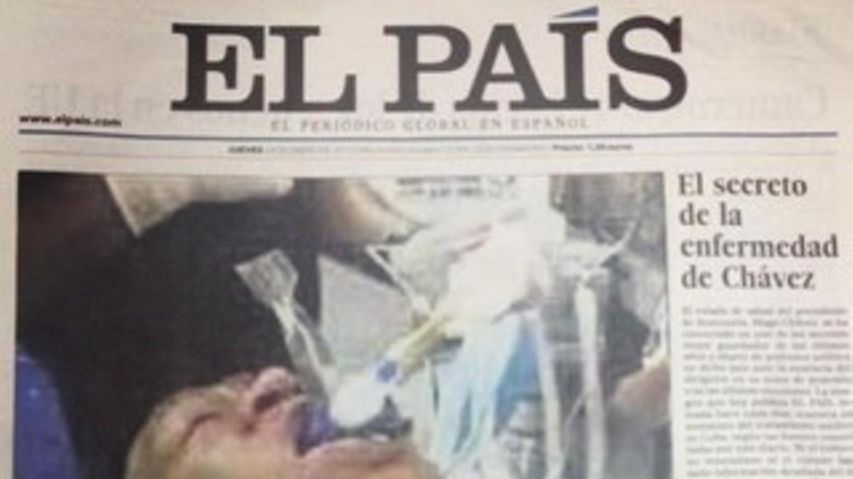 La portada que ha retirado El País