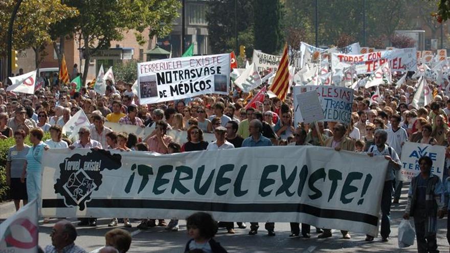 Teruel Existe se manifestará el 6 de mayo en las calles de Zaragoza