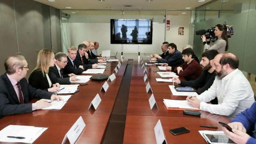 Una imagen de la reunión de la Comisión de Coordinación de Policías Locais, ayer. // Xunta de Galicia