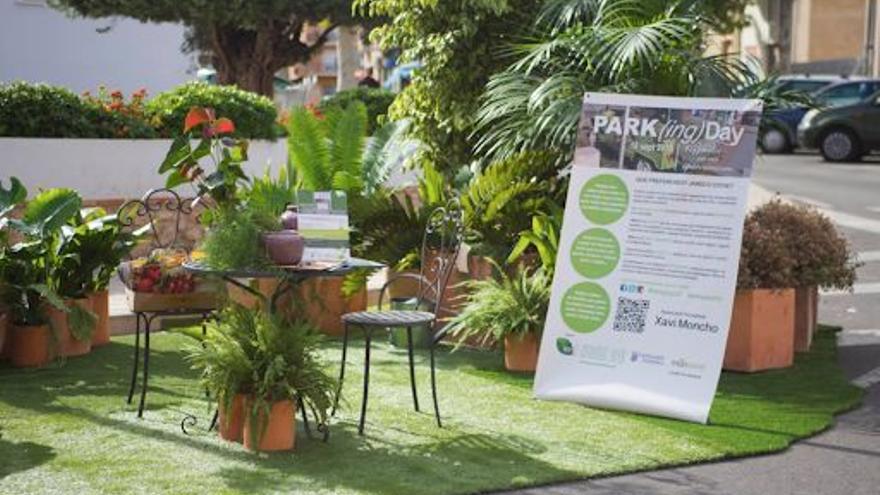 Zonas verdes y jardines efímeros darán continuidad al proyecto Parking Day de Ondara.