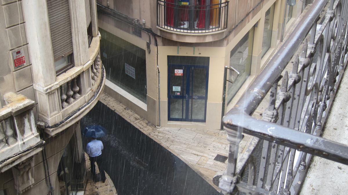 Lluvia, tormenta, Murcia