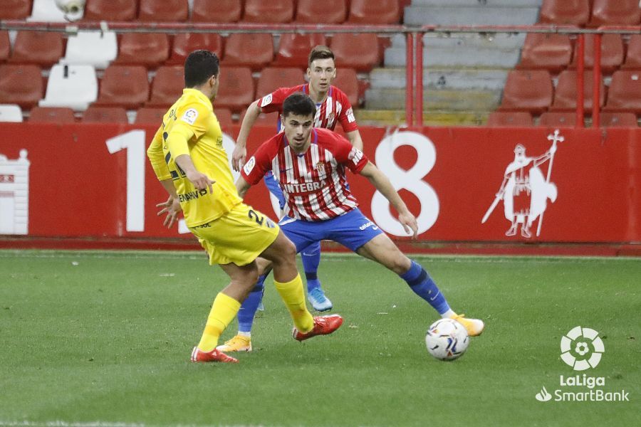 Partido de la Liga Smartbank entre el Sporting y el Málaga CF