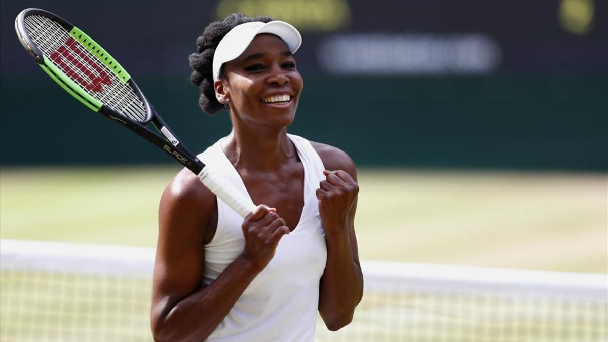 Venus Williams, de 37 años, rival de Garbiñe Muguruza en la final de Wimbledon