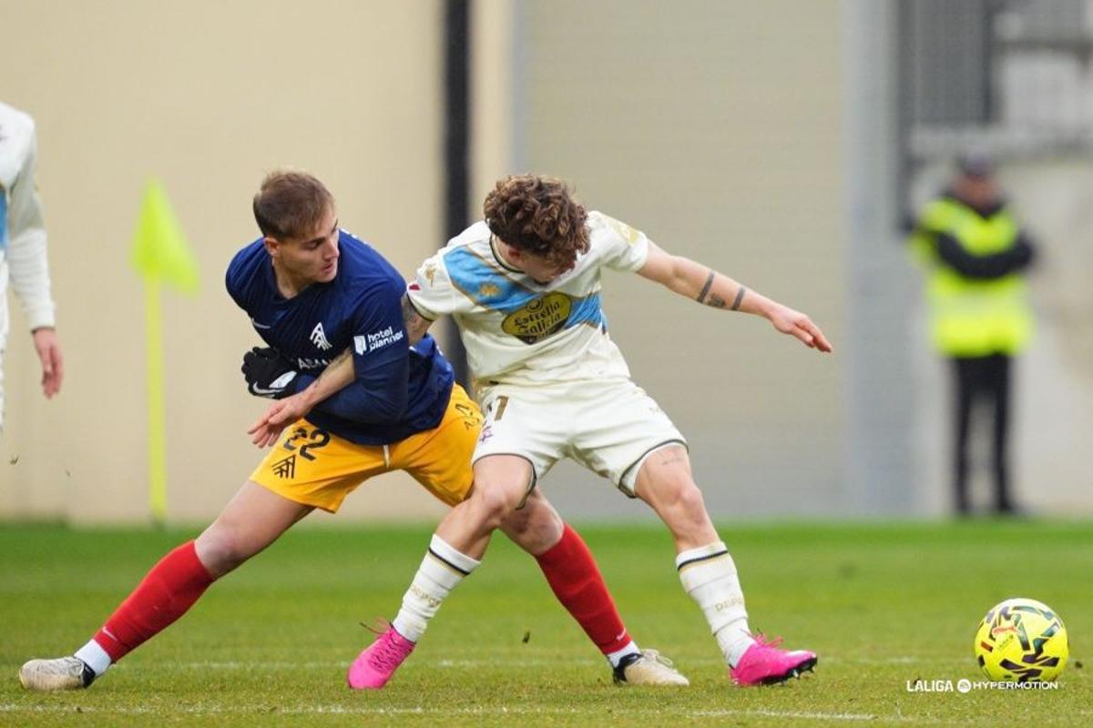 Uzkudun, durante un partido con el Andorra