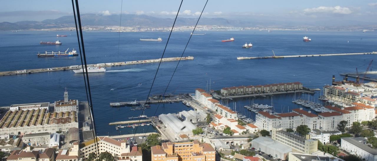 Vista panorámica de Gibraltar.
