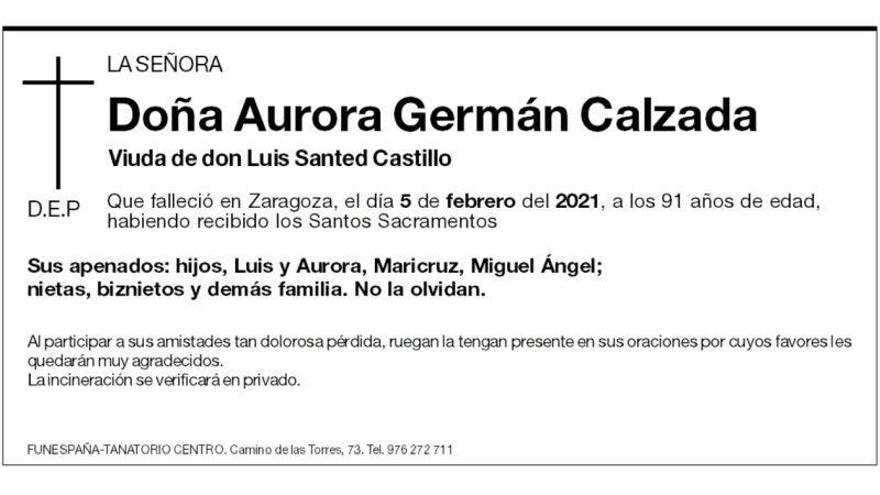 Aurora Germán Calzada